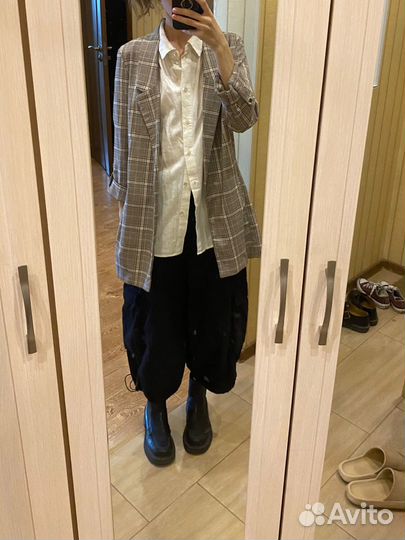 Легкий пиджак в клетку