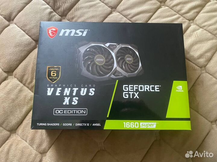 Видеокарта MSI GTX 1660 Super Ventus XS OC
