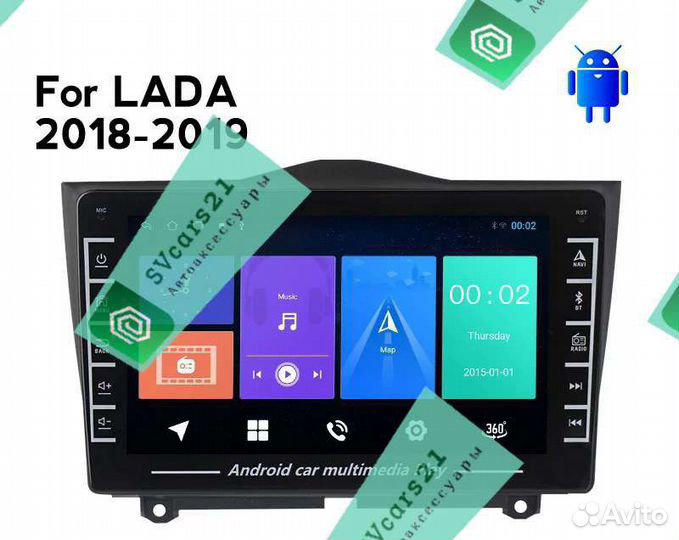 Магнитола LADA Granta FL Android 8