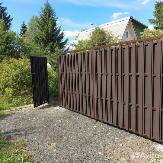 Забор 25 м из штакетника 