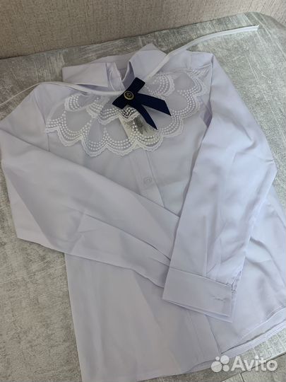 Блузка школьная с длинным рукавом schoolpresent