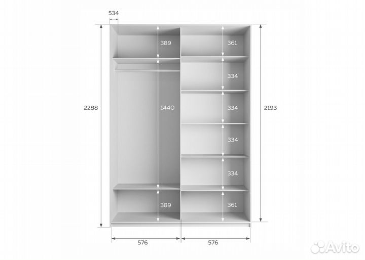 Шкаф-купе Е1 