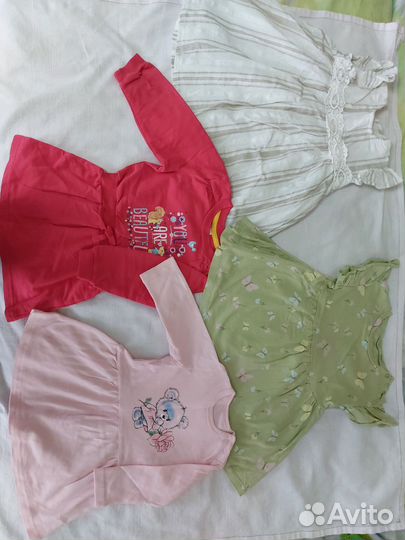 Вещи пакетом для девочки 74 80
