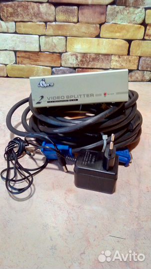 Сплиттер на два монитора(комплект)