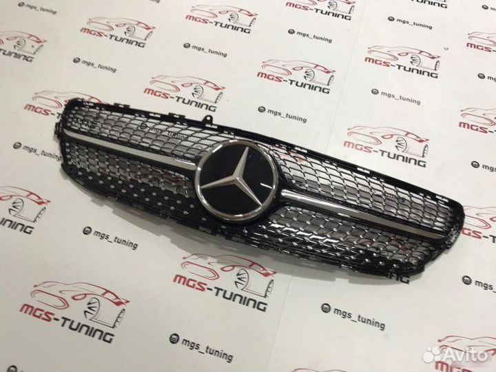 Решетка CLS W218 Diamond Black Дистроник