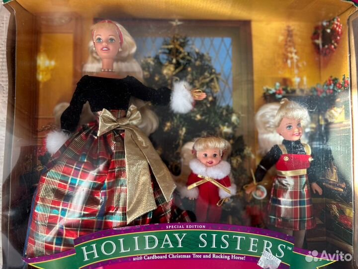 Барби Barbie holiday sisters gift set 1998г
