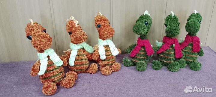 Вязаная игрушка Дракон