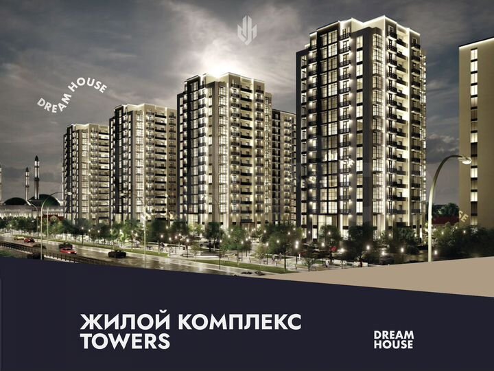 2-к. квартира, 81,7 м², 13/16 эт.