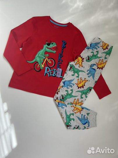 Пижама Домашний костюм с динозаврами Primark