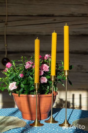 Свечи из пчелиного воска и вощины