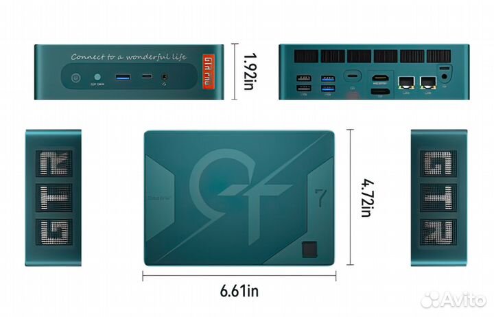 Мини пк Beelink GTR7 AMD Ryzen 7 7840HS