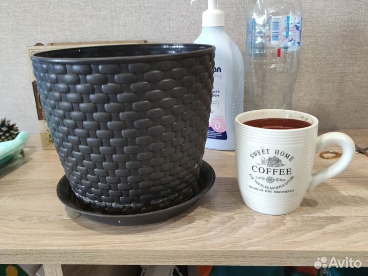 Горшок для цветов пластик, кружка для цветка