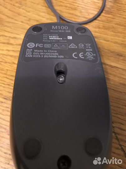 Мышь logitech m100
