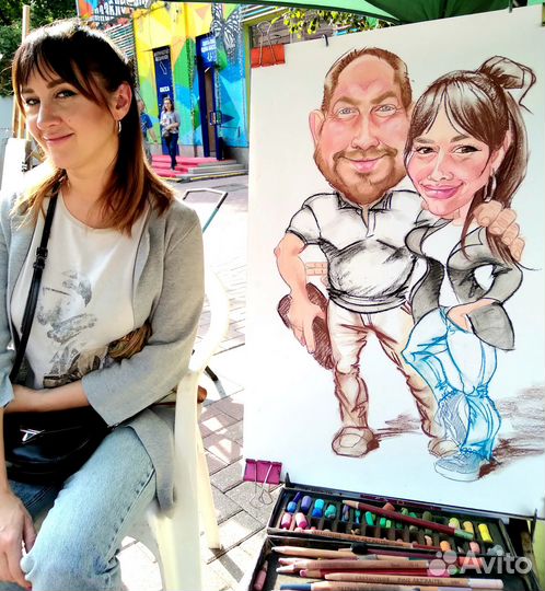 Портрет, шарж с фото