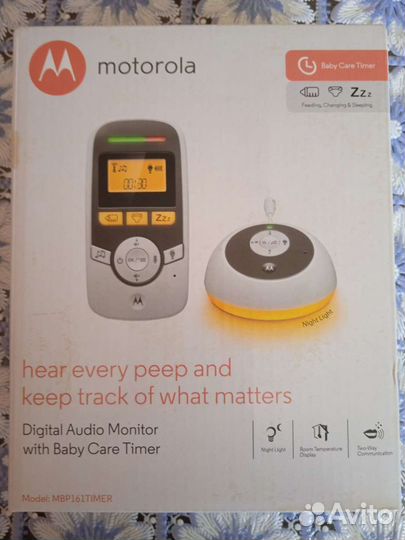 Цифровая радионяня motorola MBP 161Timer