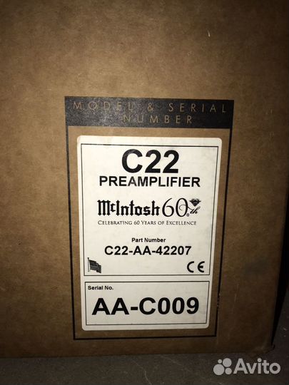 Предусилитель McIntosh C22