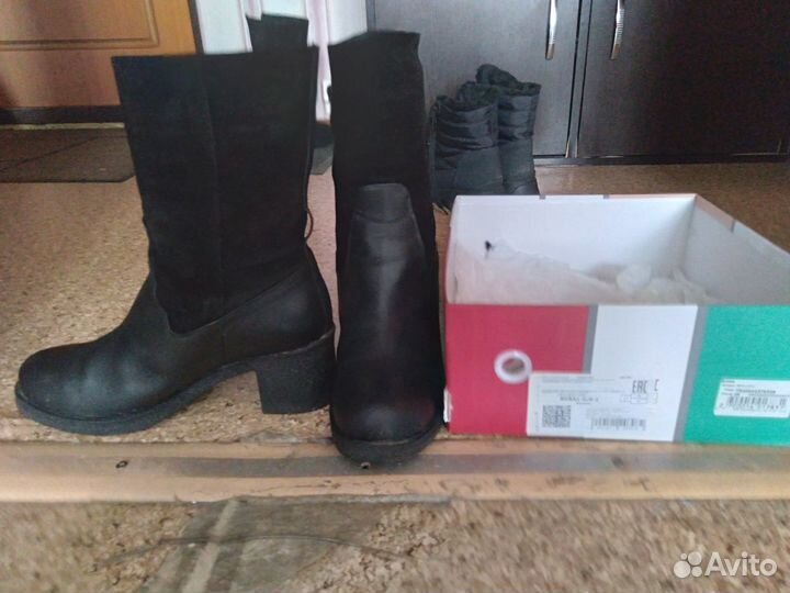 Сапоги женские зимние на натурально меху размер 39