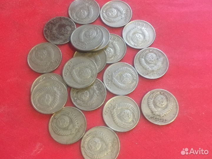 Монеты СССР 10 копеек 19 монет 1961-1962 года