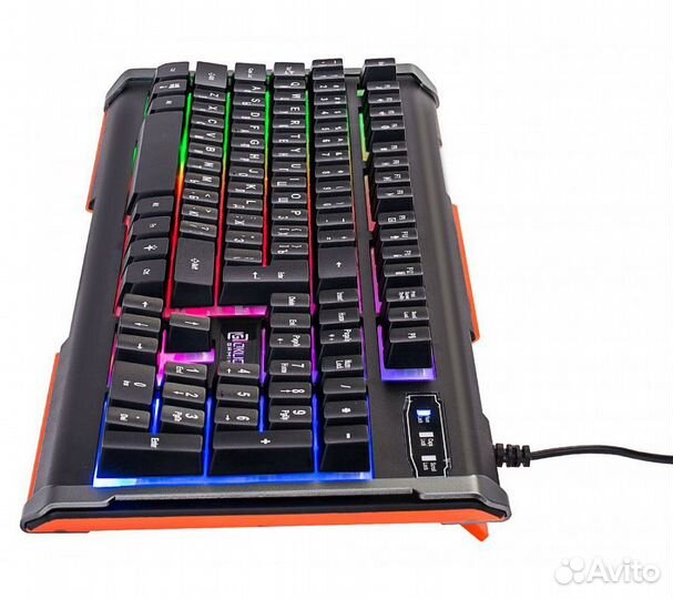 Клавиатура Оклик 710G Black Death, черный/серый