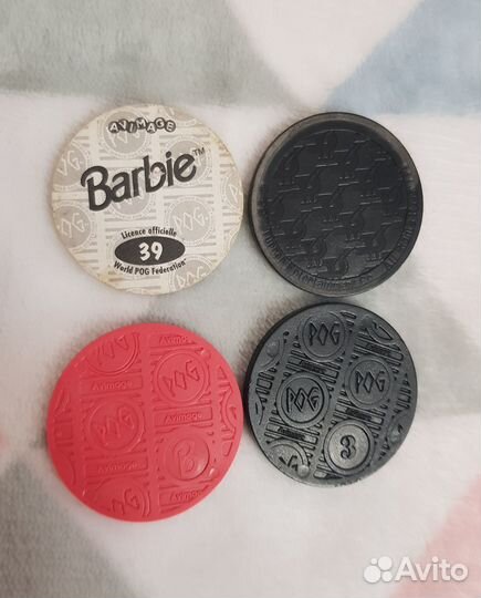 Фишки Aloha, Barbie, Tom&Jerry 4 шт