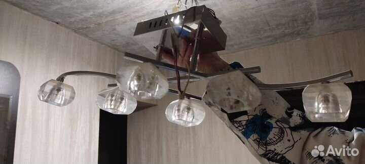 Люстра потолочная подвесная бу