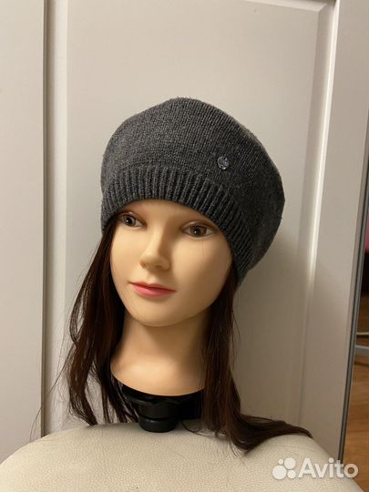 Берет Esprit антрацитовый серый