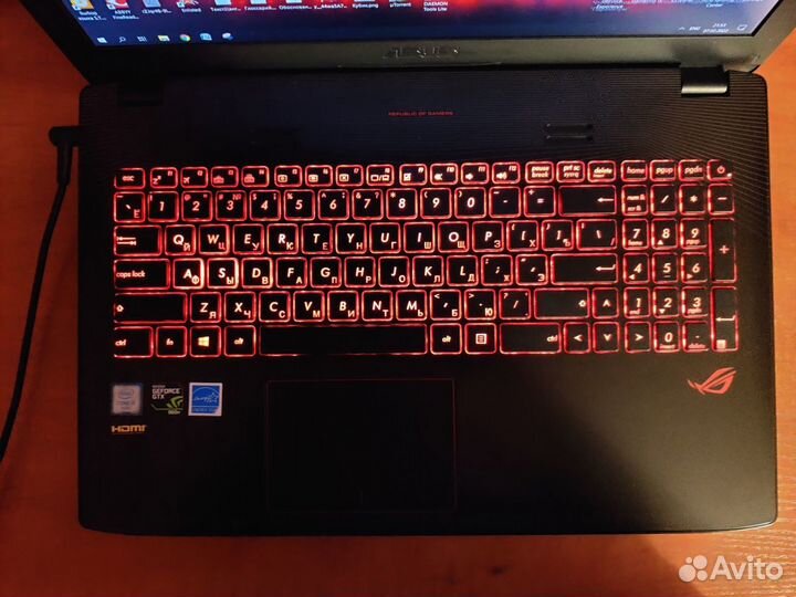 Игровой ноутбук asus ROG GL552VW