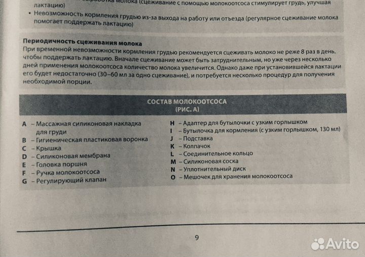 Молокоотсос ручной новый Basic