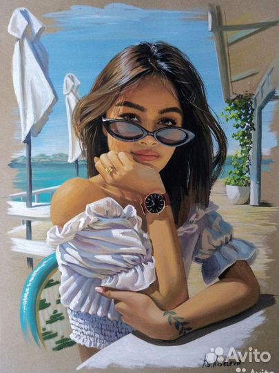 Портрет по фото на заказ, пейзажи, картины