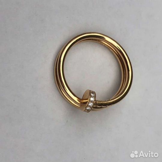 Золотое кольцо Cartier 0.25 ct 8 гр