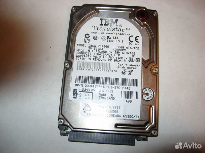 HDD Toshiba 40gb 2.5 IDE