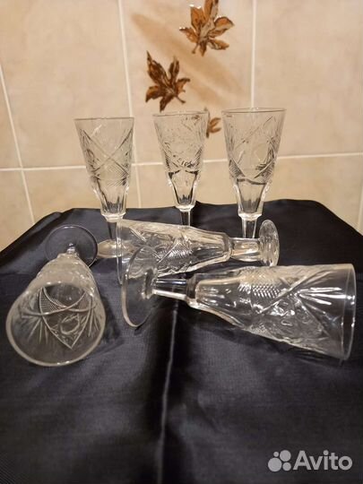 Винтаж.Рюмки лафитники СССР