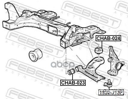 Сайлентблок рычага передний chevrolet aveo (T30