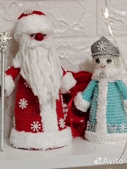 Дед мороз и снегурочка игрушки