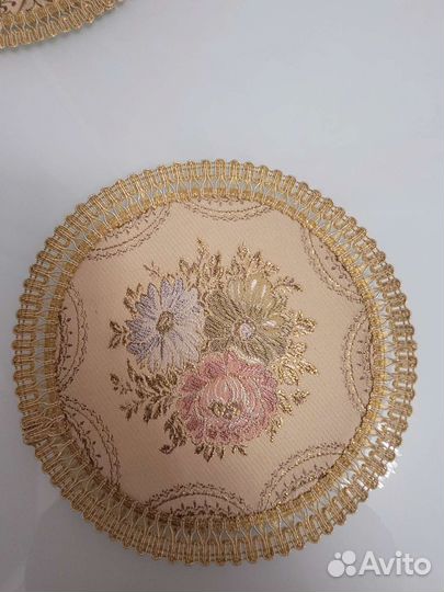 Салфетки на стол круглые