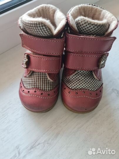 Ботинки на девочку 19 размер демисезон