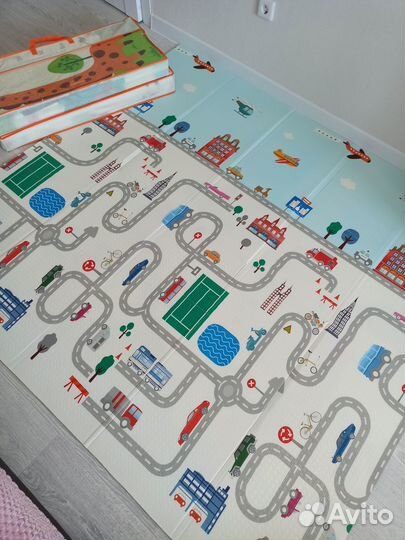 Детский коврик для ползания 200*180, термоковрик