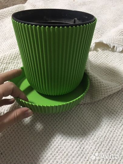 Горшок для цветка пластик