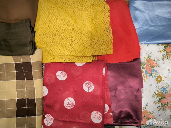 Ткань СССР цена за всё 33 отреза, более 8кг