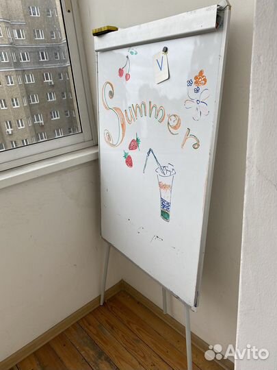 Доска учебная с маркерами