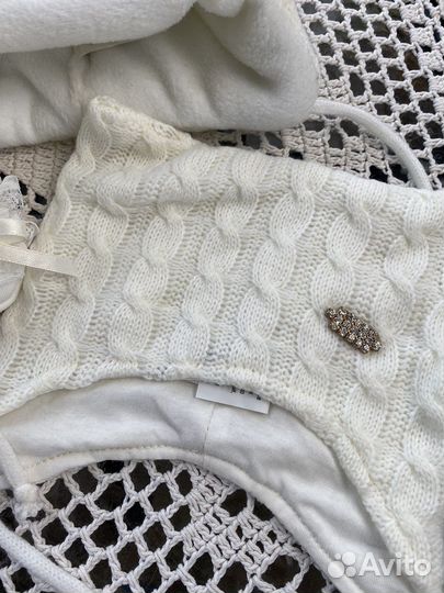 Комплект 2 шапки, пинетки