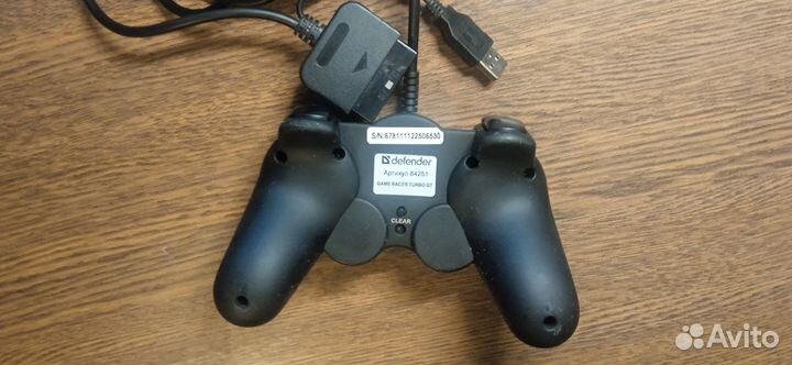 Геймпад DualShock 2/Defender Game Racer Turbo GT