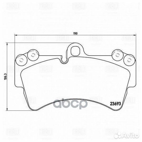 Колодки тормозные audi Q7/volkswagen touareg/PO