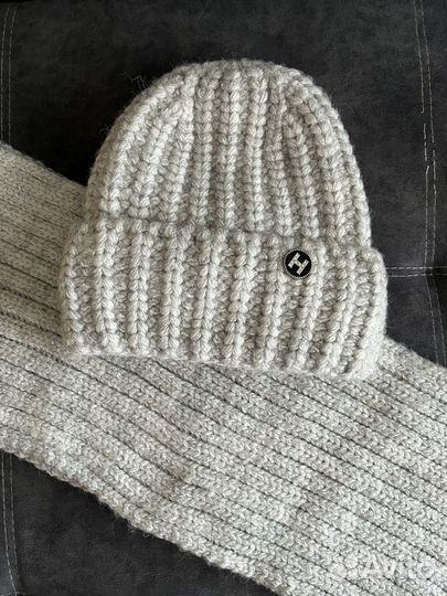 Комплект шапка и снуд женский