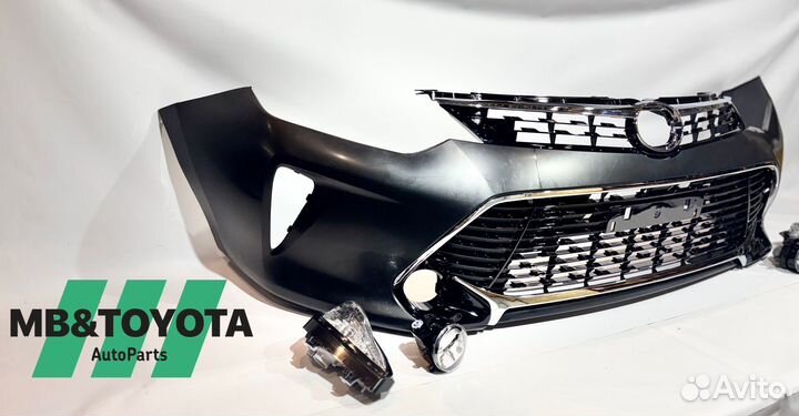 Бампер передний в сборе под окрас Toyota Camry V55