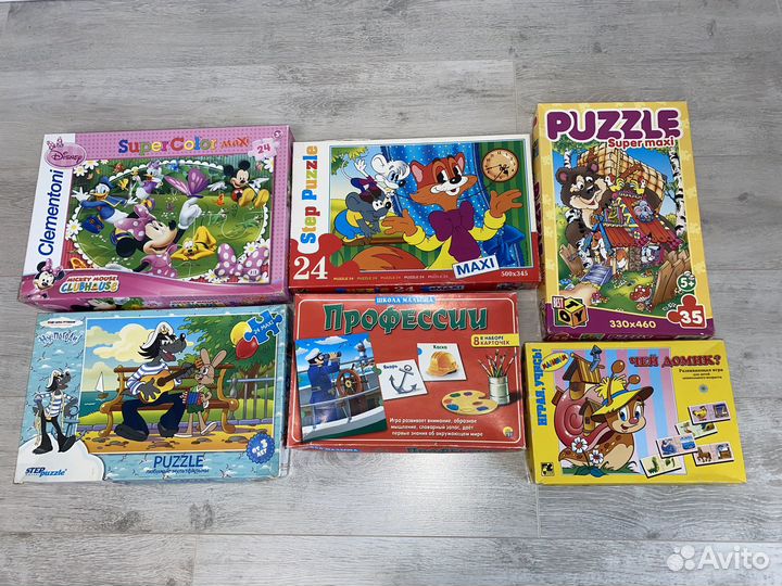 Детские развивающие игры пазлы