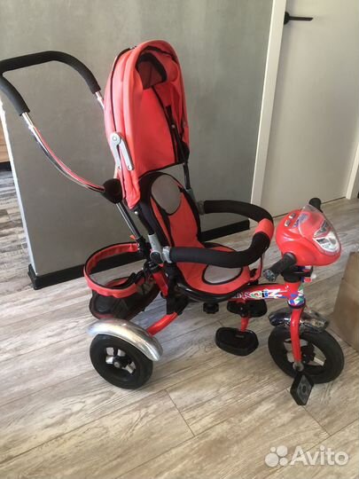 Велосипед коляска с ручкой