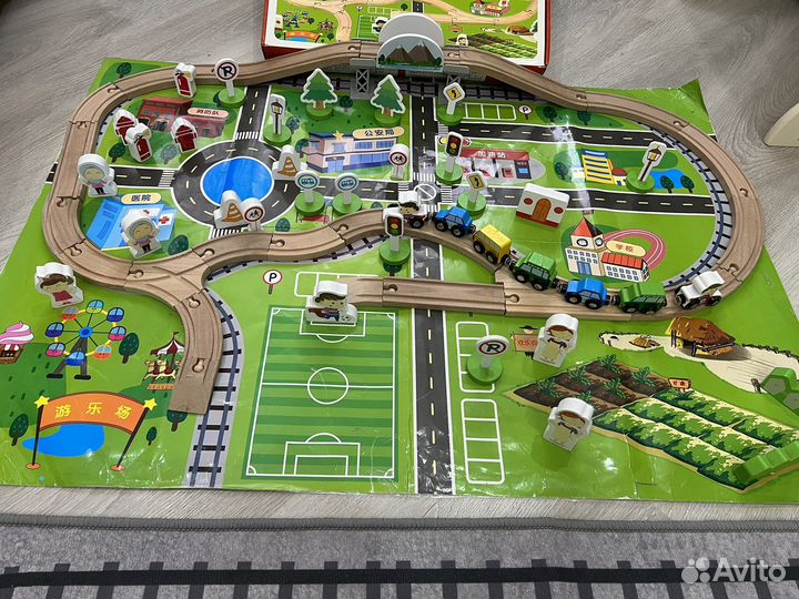 Деревянная детская железная дорога