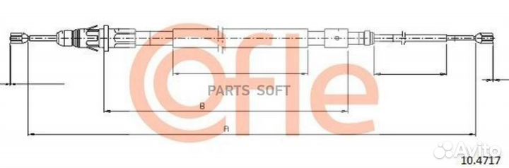 Cofle 92.10.4717 Трос стояночного тормоза