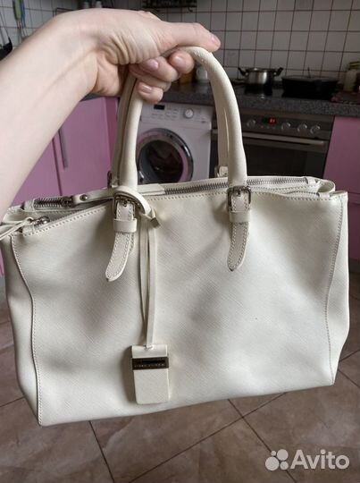Сумка натуральная кожа Италия белая